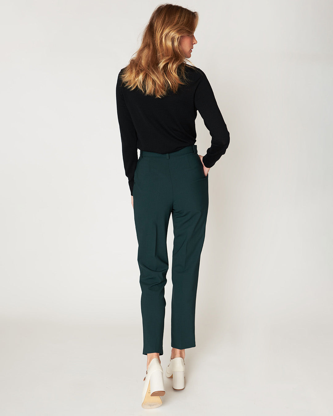 Casablanca Carrot Pants - Bottle Green