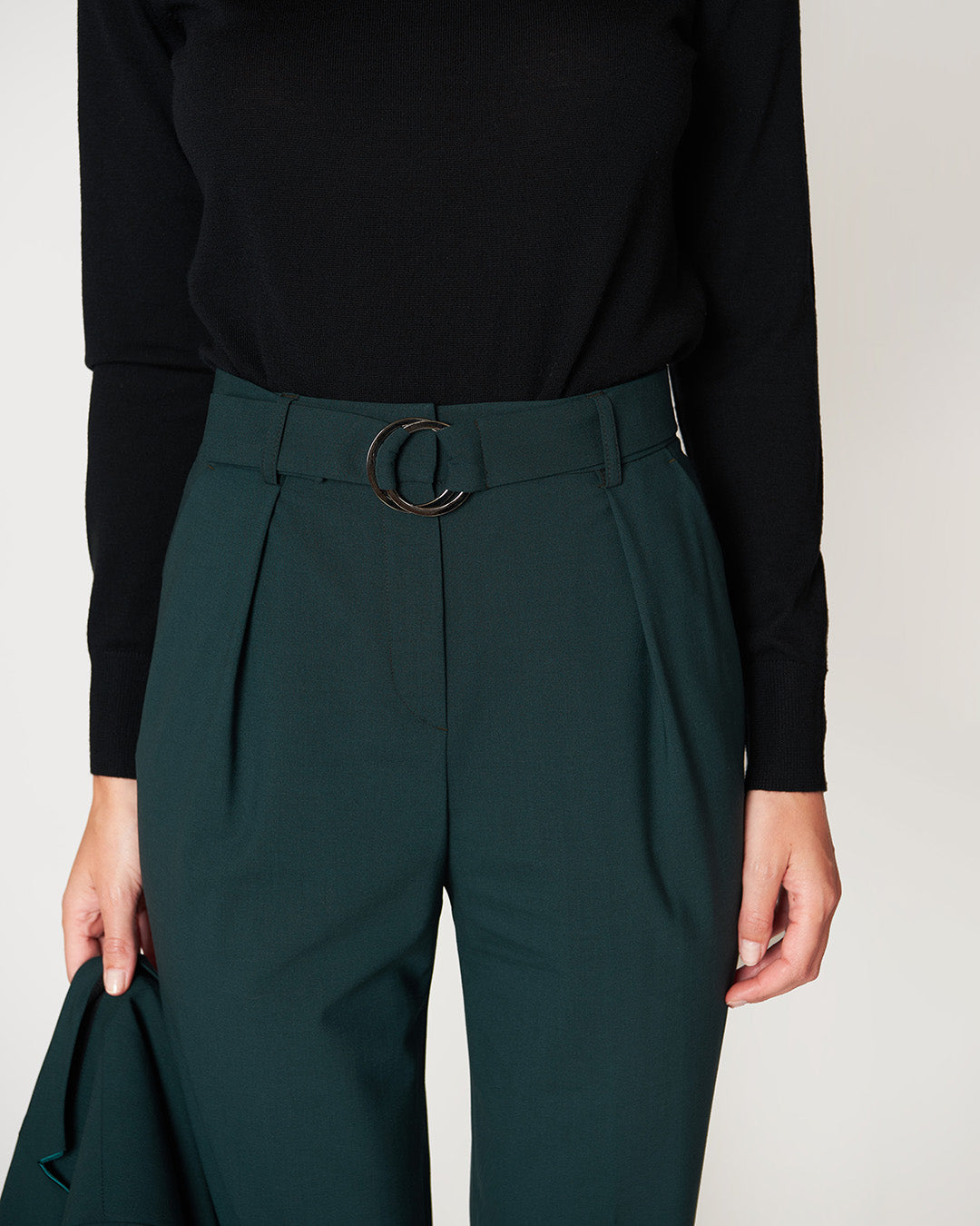 Casablanca Carrot Pants - Bottle Green