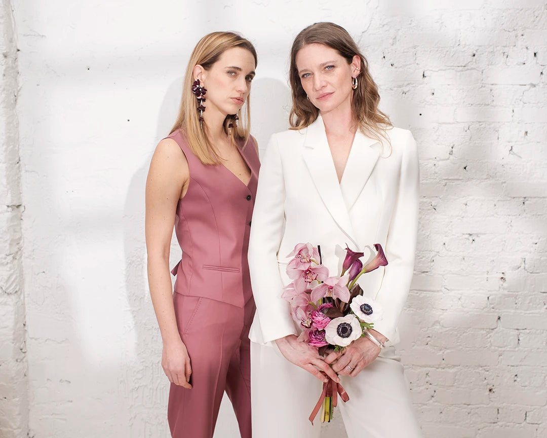 tenue invitée mariage et mariée tailleur femme