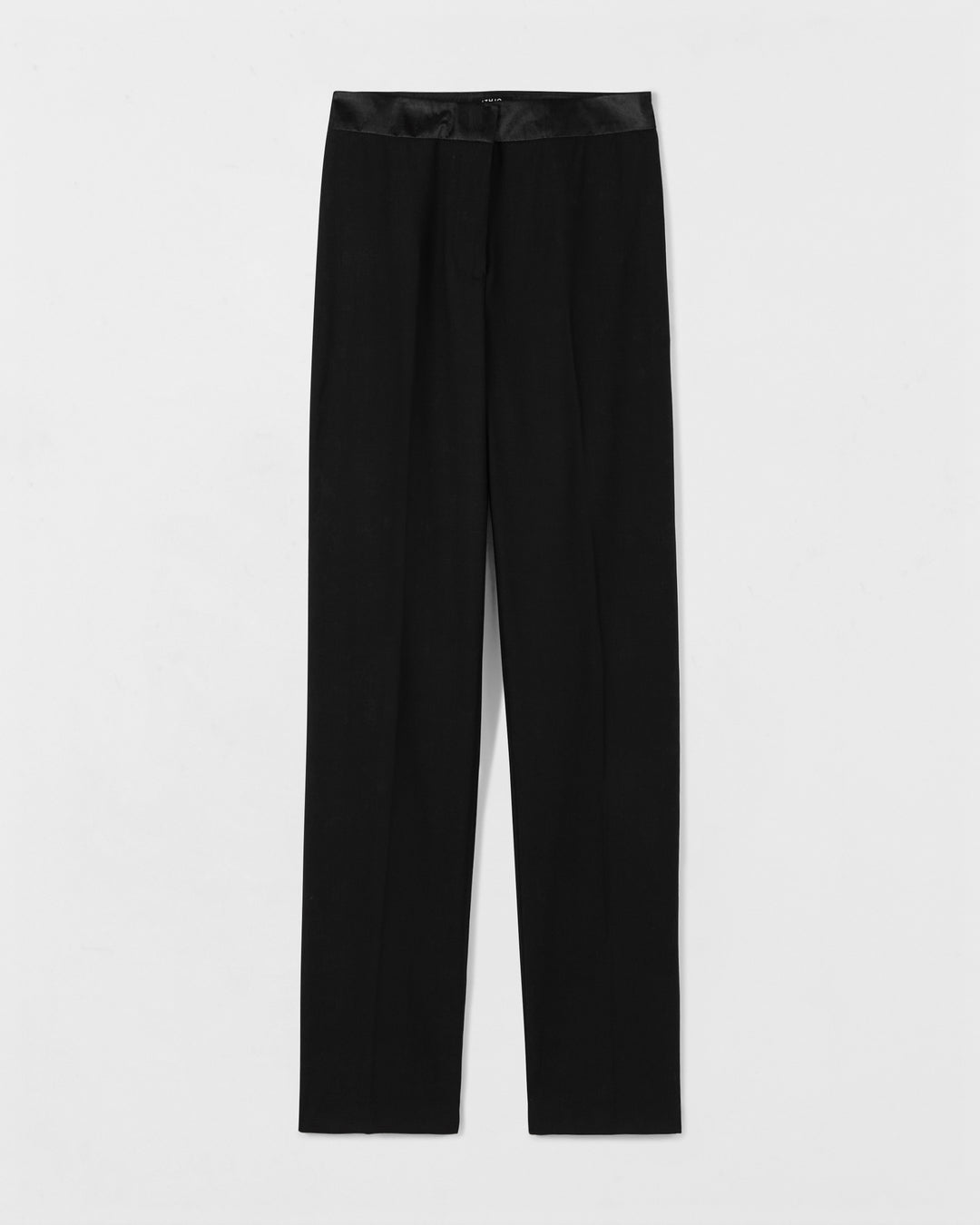 Pantalon-de-smoking-Coupe-droite-Taille-haute-Plis-avant-pour-une-tenue-droite-Ceinture-en-satin-Lisere-cote-en-satin-17H10-tailleurs-pour-femme-paris-