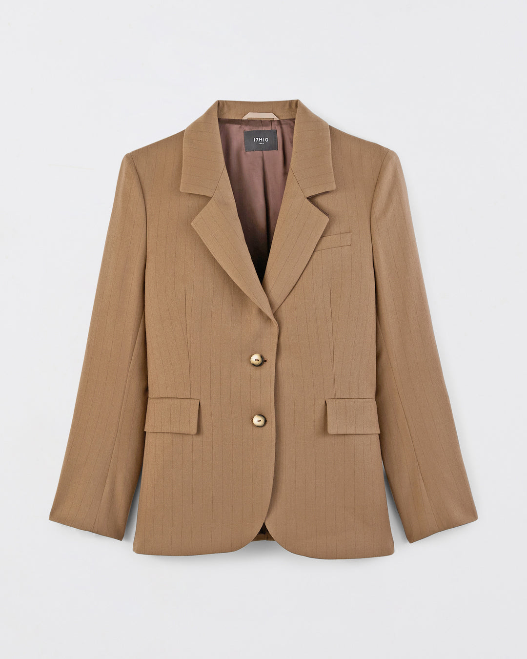 ensemble-tailleur-camel-raye-femme-chic-veste-blazer-pantalon-large